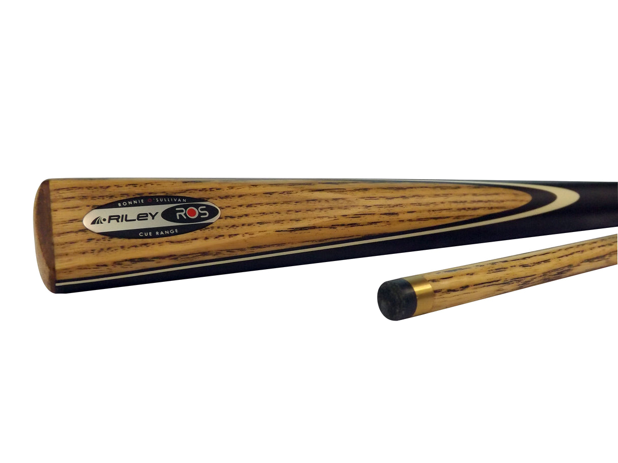 Riley Ronnie O’Sullivan Endorsed Limited Edition 2 Piece Ash Snooker and English Pool Cue 9.5mm Tip with Mini Butt Extension - EL-06E