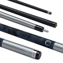 PowerGlide Emanate 57 Inch 2 Piece Carbon Fiber Low Deflection Pool Cue 10mm Tip