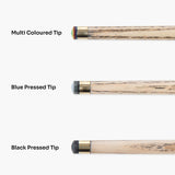 BAIZE MASTER Limited Edition Gold Series 57 Inch ¾ Jointed Professional English Pool Cue 8.5mm with hand-fitted Medium Pro Tip – Polished and finished locally in the UK!
