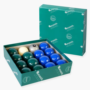 EXCLUSIVE! Aramith Premier SILVER 8 BALL Edition GREEN & BLUE Pool Balls Aramith