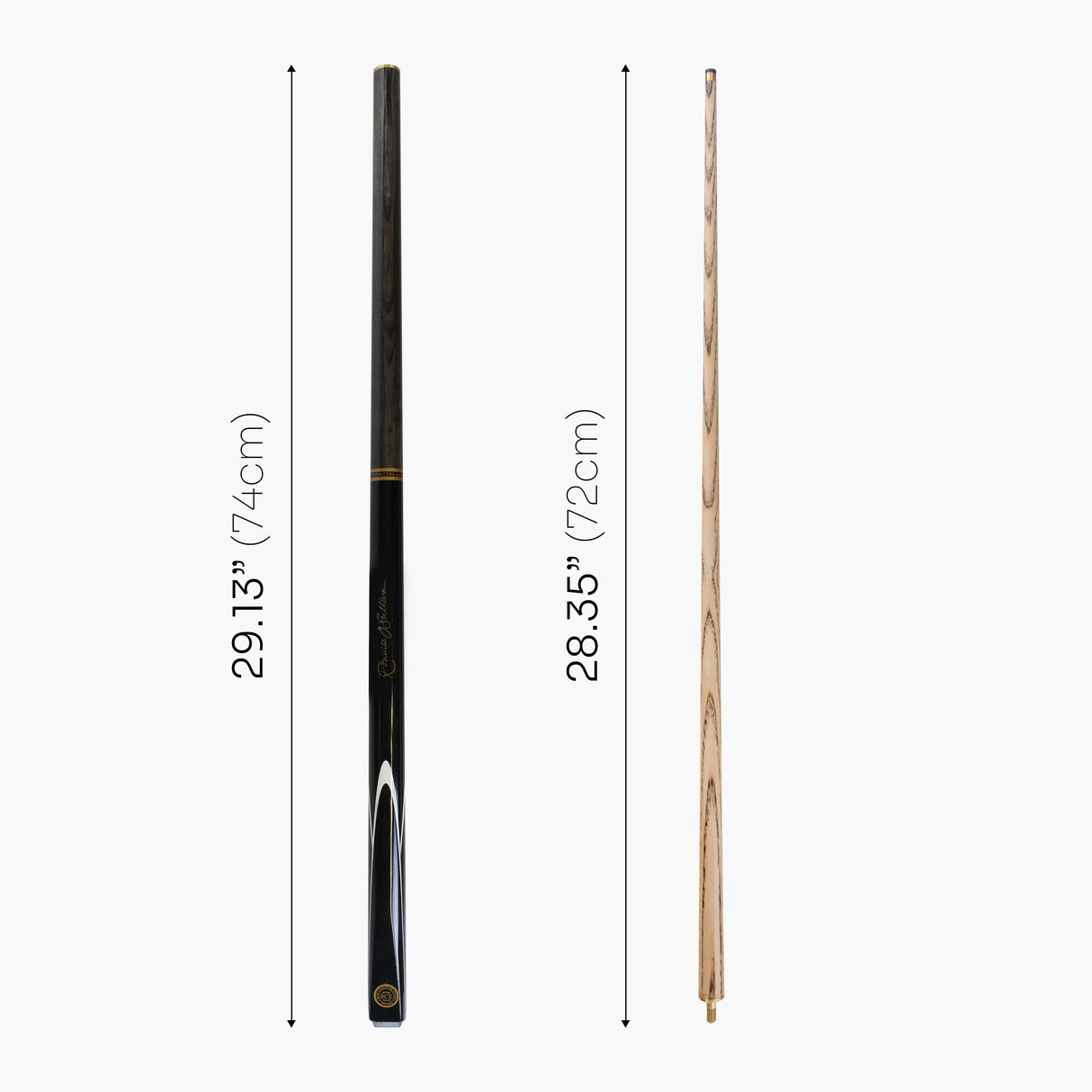 BCE Ronnie O'Sullivan Grey Elegance 57 Inch 2 Piece Ash Snooker Pool Cue 9.5mm Tip
