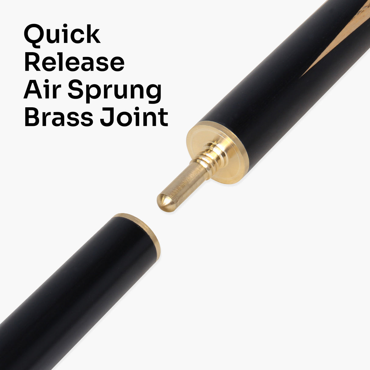Jonny 8 Ball Sniper 3/4 Pool Cue and Case Set 8mm Tip with Black Hard Case + Mini Butt