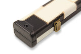 Baize Master Deluxe PATCH 2 Piece Snooker Pool Cue Case with Plastic Ends