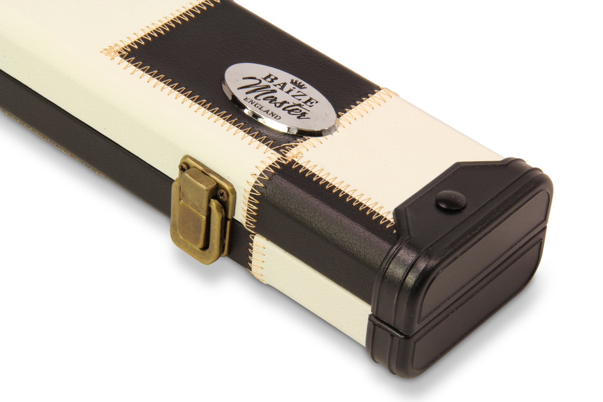 Baize Master Deluxe PATCH 2 Piece Snooker Pool Cue Case with Plastic Ends