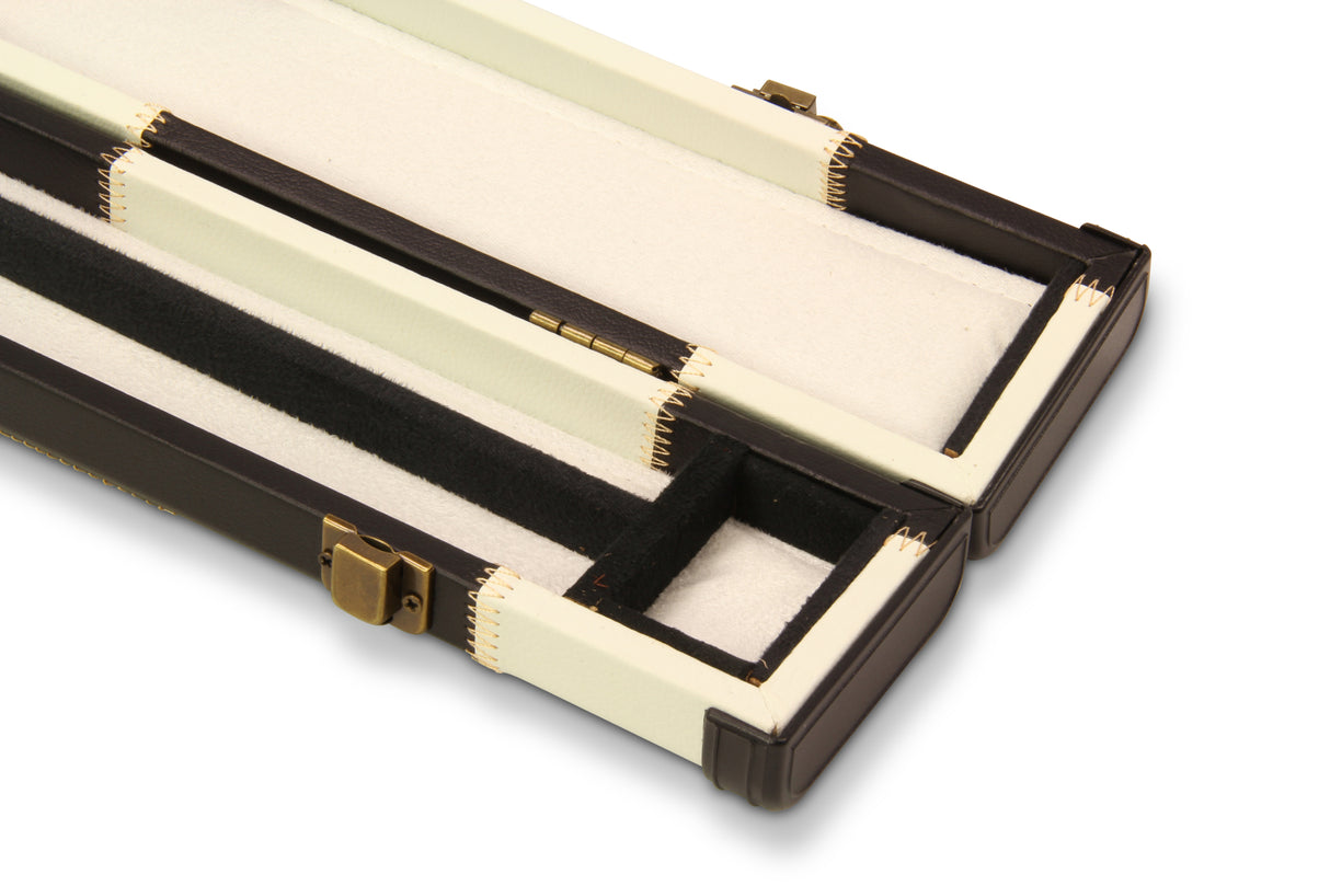 Baize Master Deluxe PATCH 2 Piece Snooker Pool Cue Case with Plastic Ends