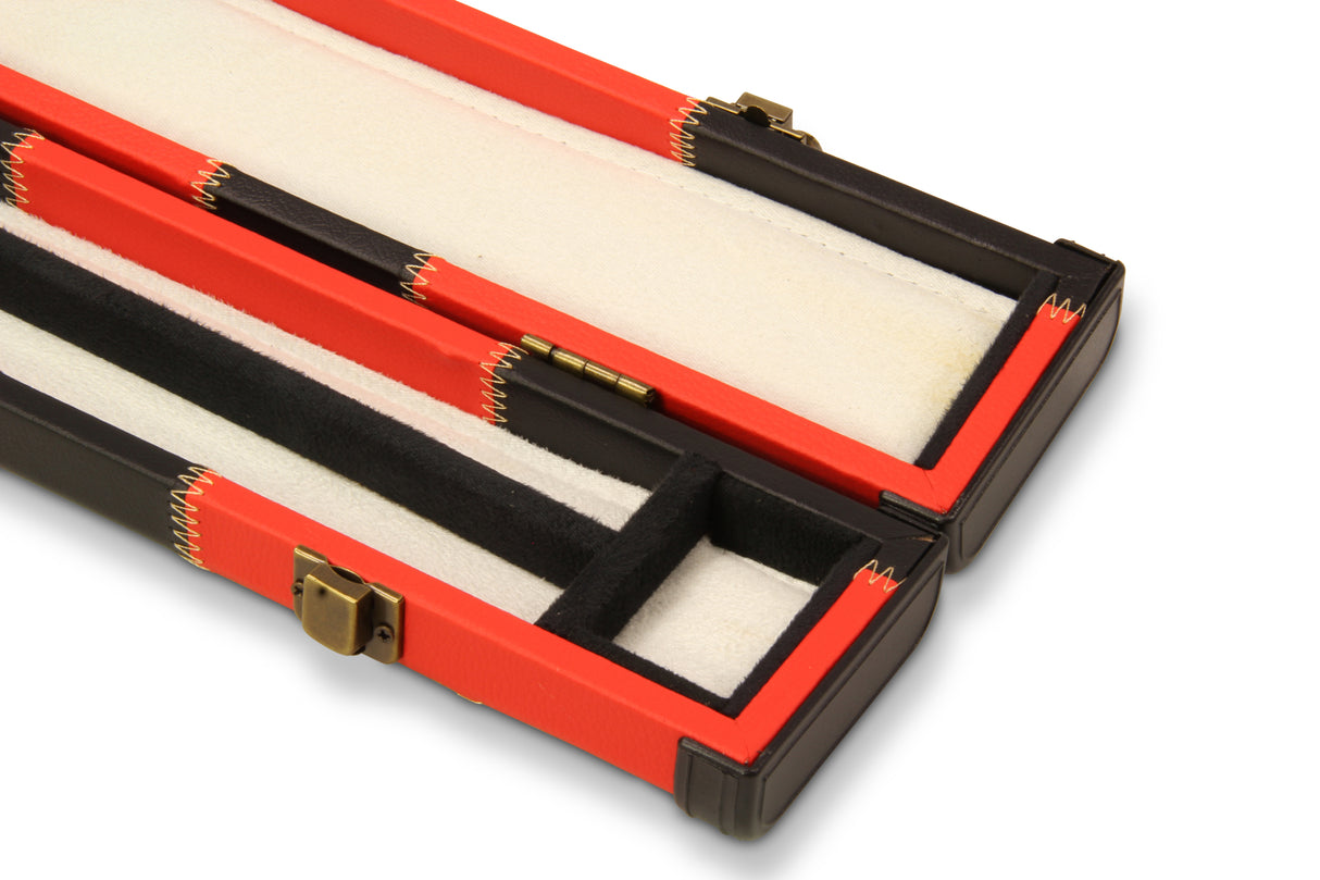 Baize Master Deluxe PATCH 2 Piece Snooker Pool Cue Case with Plastic Ends