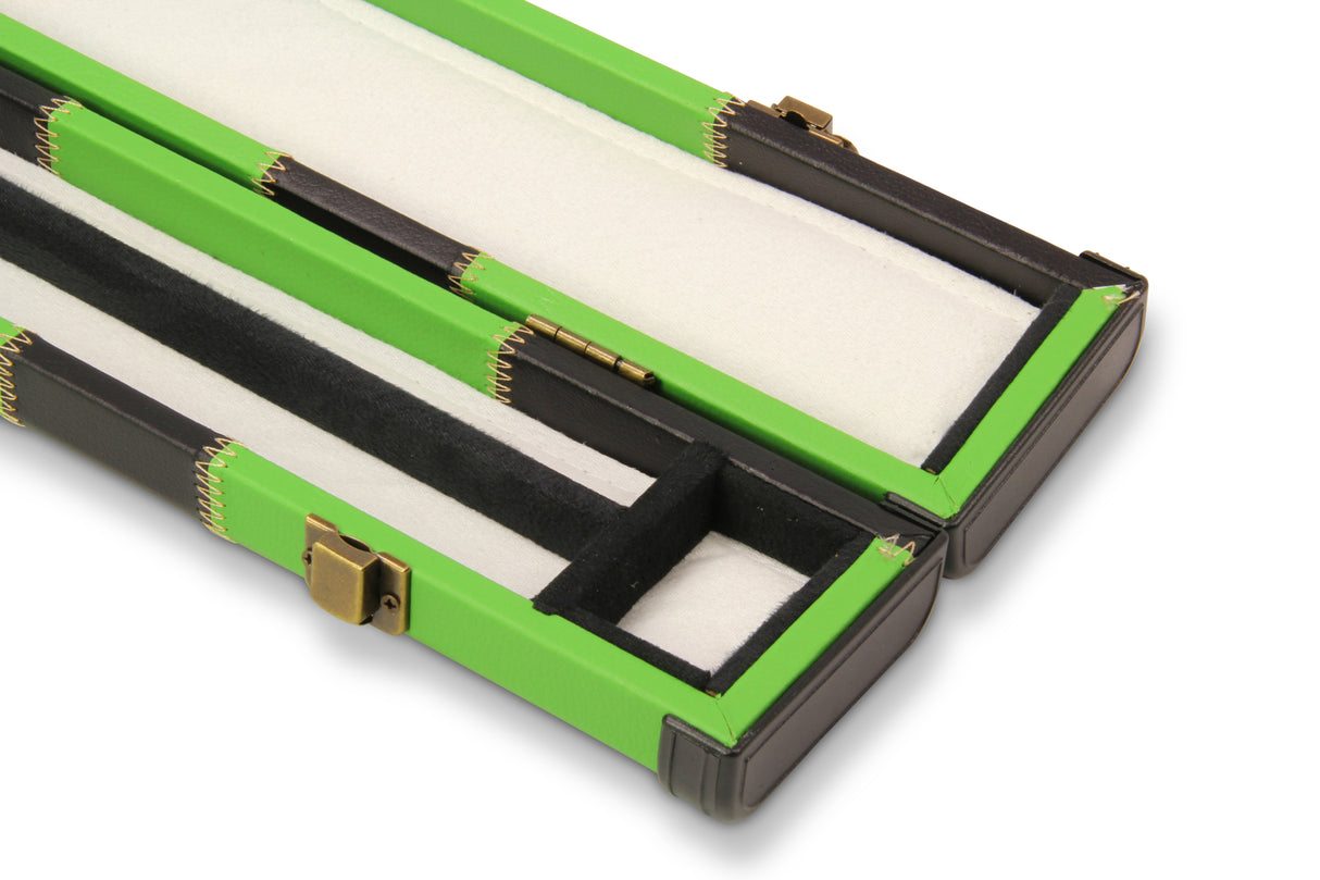 Baize Master Deluxe PATCH 2 Piece Snooker Pool Cue Case with Plastic Ends