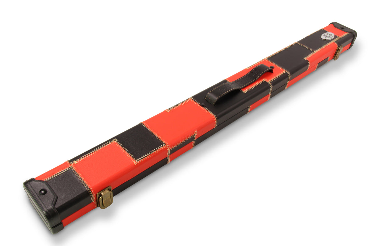 Baize Master Deluxe PATCH 2 Piece Snooker Pool Cue Case with Plastic Ends