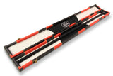 Baize Master Deluxe PATCH 2 Piece Snooker Pool Cue Case with Plastic Ends