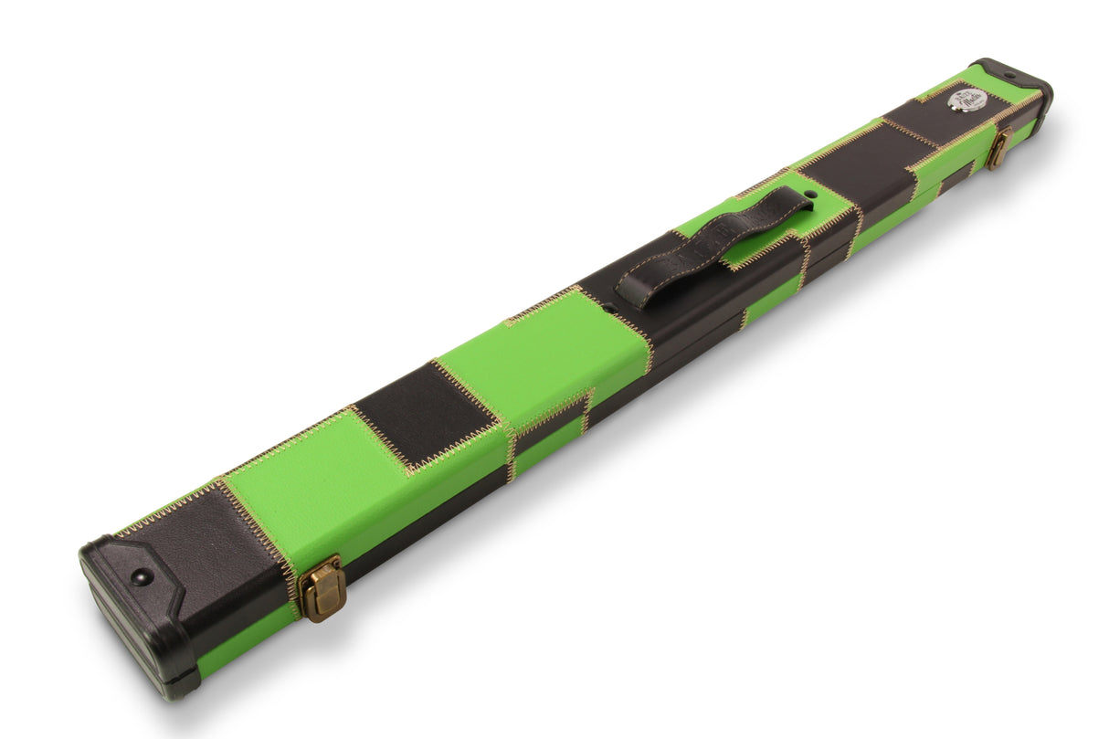 Baize Master Deluxe PATCH 2 Piece Snooker Pool Cue Case with Plastic Ends