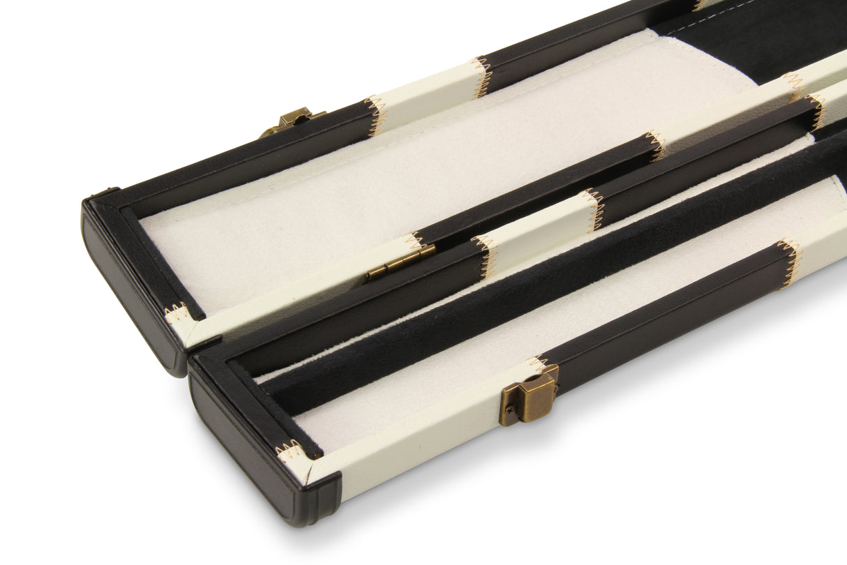 Baize Master Deluxe PATCH 2 Piece Snooker Pool Cue Case with Plastic Ends