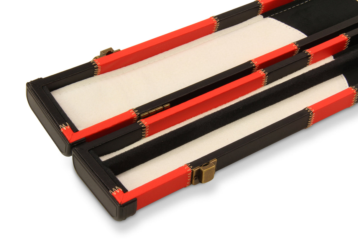 Baize Master Deluxe PATCH 2 Piece Snooker Pool Cue Case with Plastic Ends