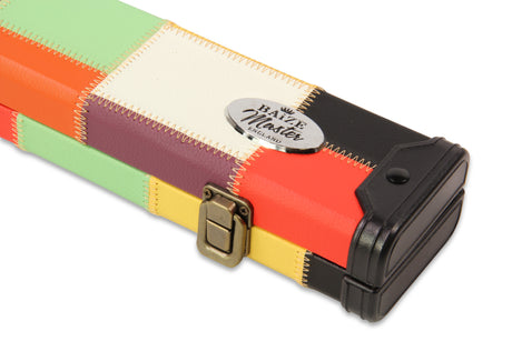 Baize Master 1 Piece PATCH Deluxe Plastic Ends Snooker Pool Cue Case - Holds 2 Cues