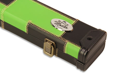 Baize Master 1 Piece PATCH Deluxe Plastic Ends Snooker Pool Cue Case - Holds 2 Cues