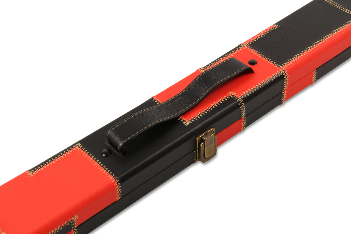 Baize Master 1 Piece PATCH Deluxe Plastic Ends Snooker Pool Cue Case - Holds 2 Cues