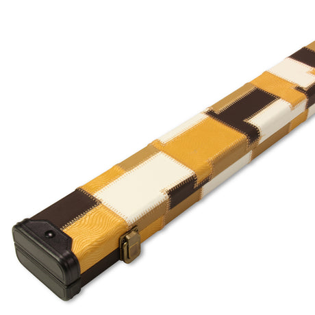 Baize Master 1 Piece PATCH Deluxe Plastic Ends Snooker Pool Cue Case - Holds 2 Cues