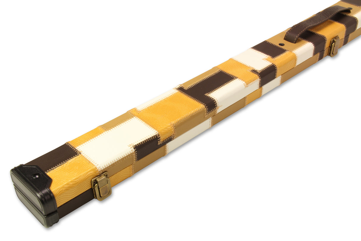 Baize Master 1 Piece PATCH Deluxe Plastic Ends Snooker Pool Cue Case - Holds 2 Cues