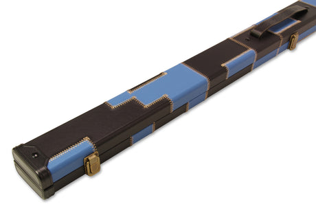 Baize Master 1 Piece PATCH Deluxe Plastic Ends Snooker Pool Cue Case - Holds 2 Cues