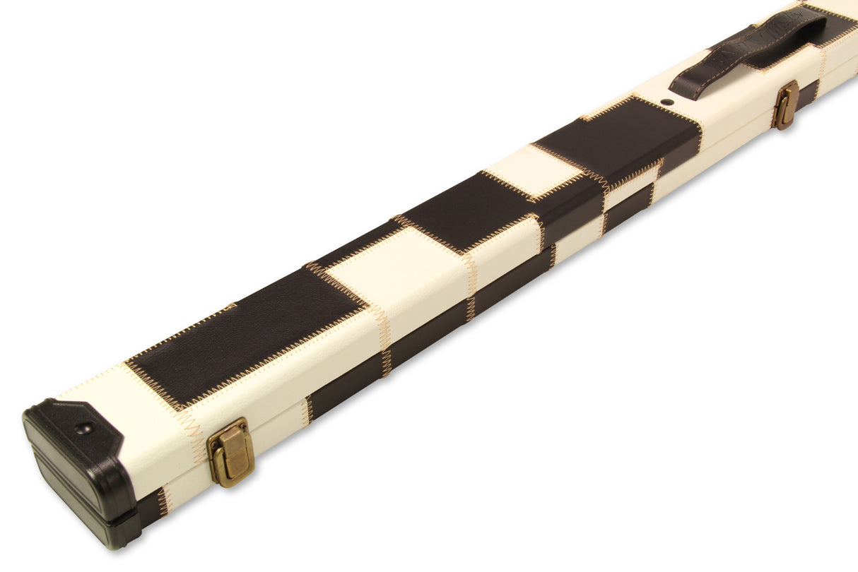 Baize Master 1 Piece PATCH Deluxe Plastic Ends Snooker Pool Cue Case - Holds 2 Cues
