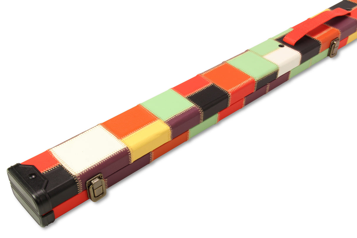 Baize Master 1 Piece PATCH Deluxe Plastic Ends Snooker Pool Cue Case - Holds 2 Cues