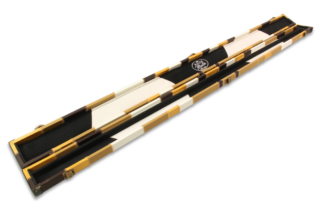Baize Master 3/4 Deluxe PATCH Snooker Pool Cue Case with Plastic Ends
