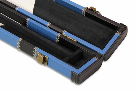 Baize Master 1 Piece PATCH Deluxe Plastic Ends Snooker Pool Cue Case - Holds 2 Cues