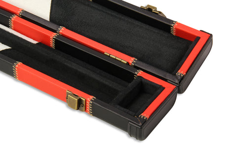 Baize Master 1 Piece PATCH Deluxe Plastic Ends Snooker Pool Cue Case - Holds 2 Cues