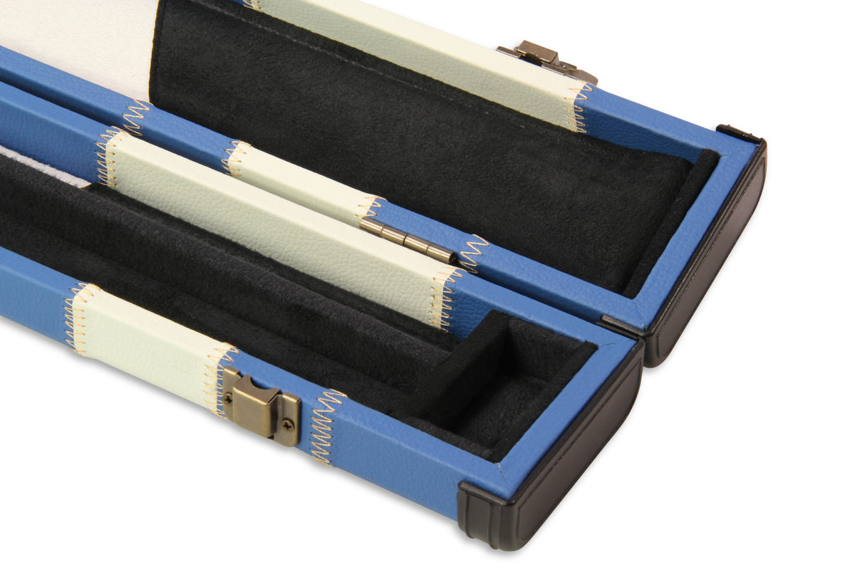Baize Master 1 Piece PATCH Deluxe Plastic Ends Snooker Pool Cue Case - Holds 2 Cues
