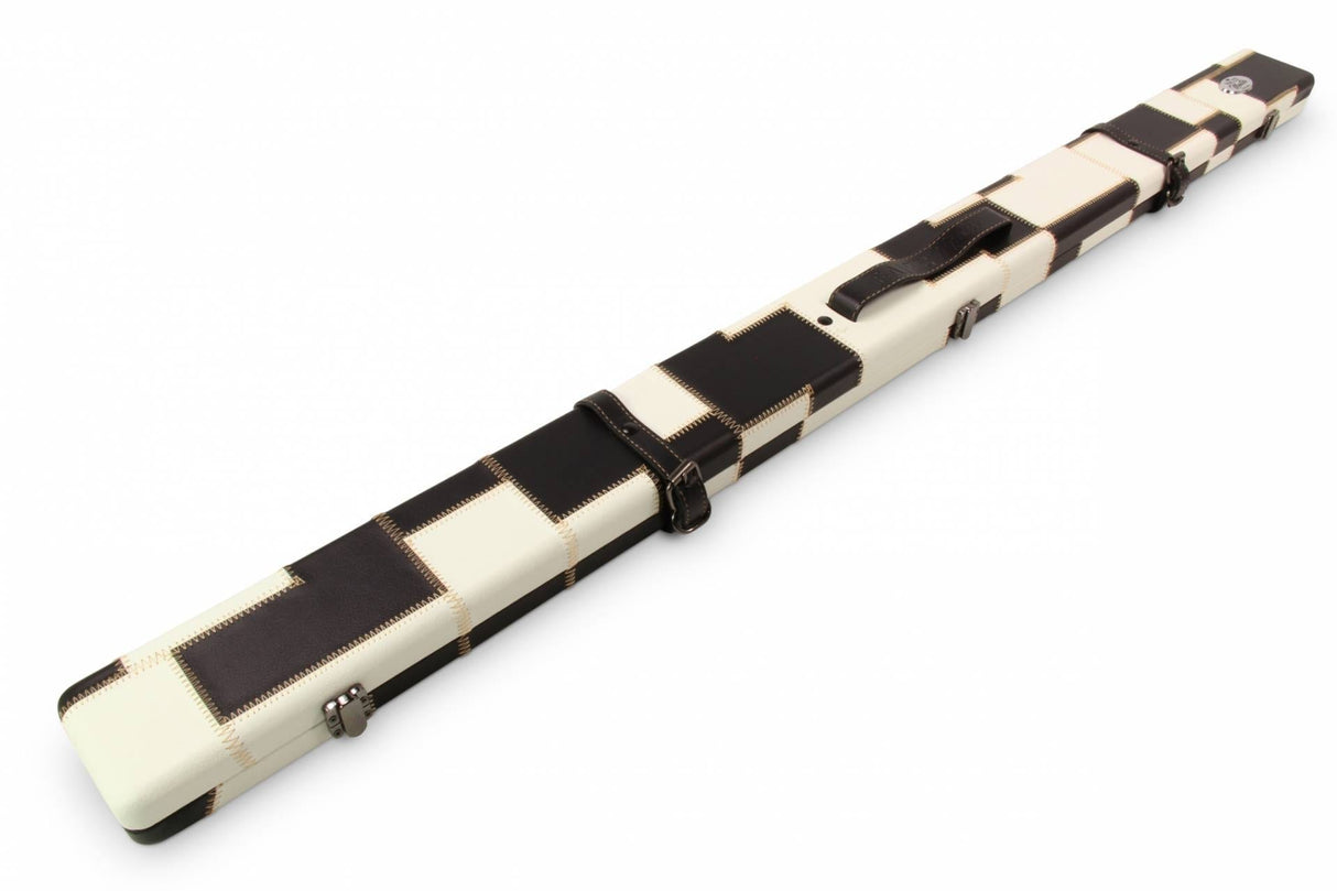 Baize Master 3/4 Luxury PATCH Snooker Pool Cue Case with Round Corners and Straps