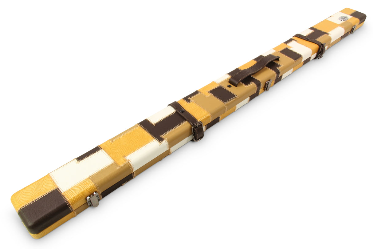 Baize Master 3/4 Luxury PATCH Snooker Pool Cue Case with Round Corners and Straps