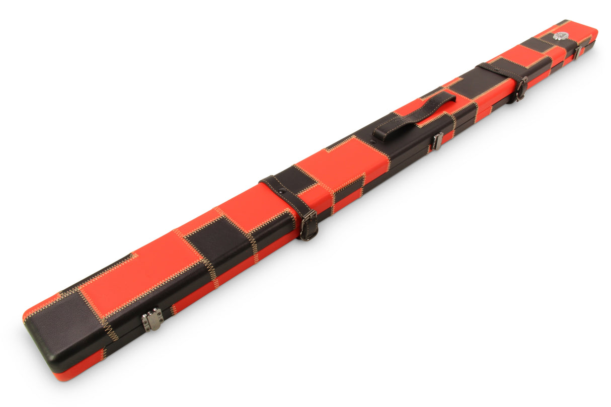 Baize Master 3/4 Luxury PATCH Snooker Pool Cue Case with Round Corners and Straps