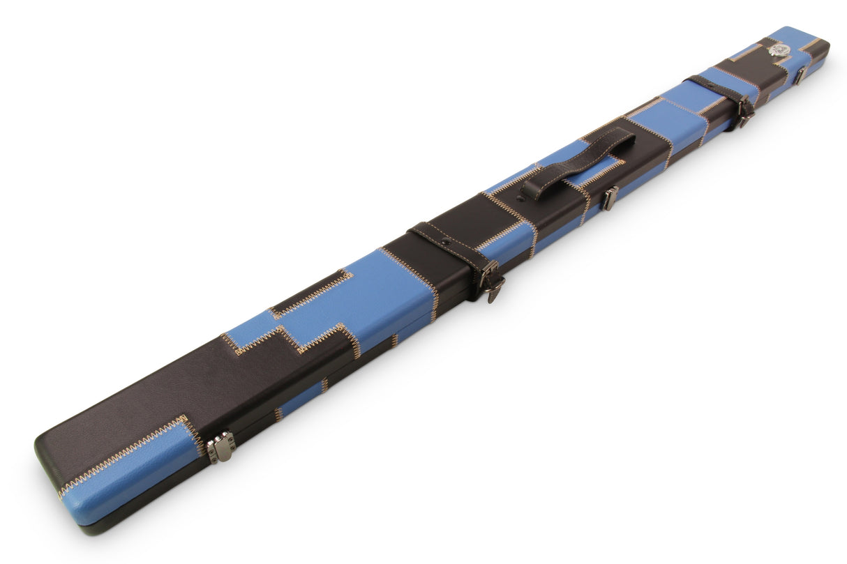 Baize Master 3/4 Luxury PATCH Snooker Pool Cue Case with Round Corners and Straps