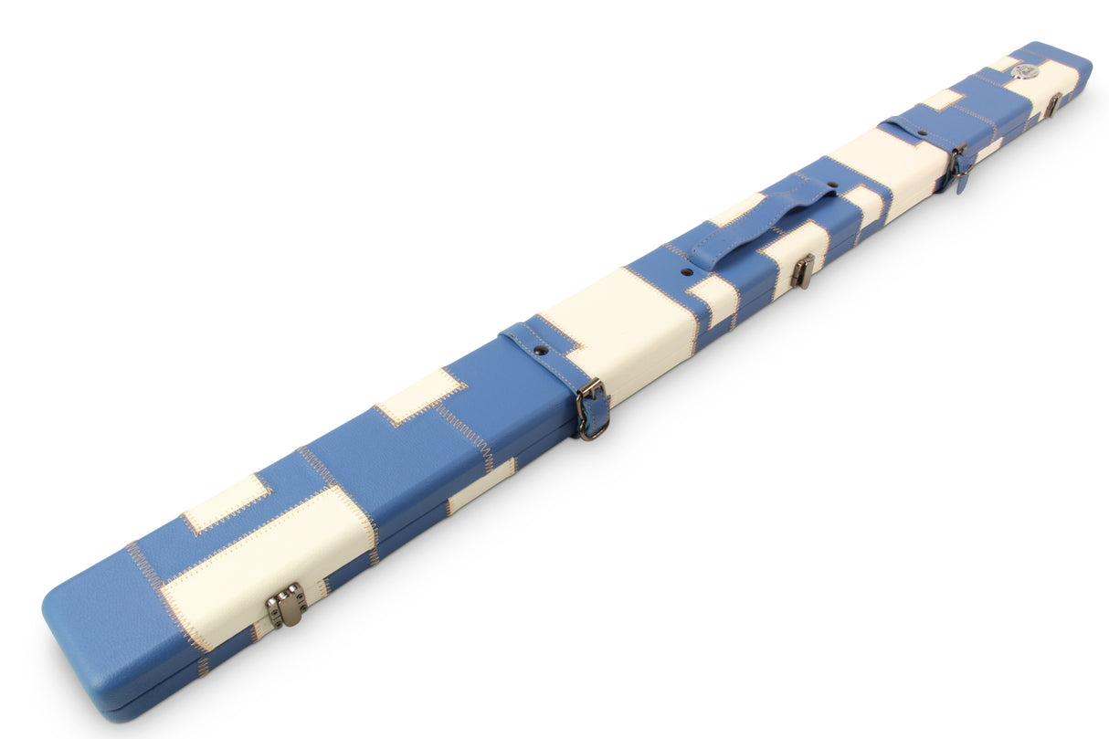 Baize Master 3/4 Luxury PATCH Snooker Pool Cue Case with Round Corners and Straps
