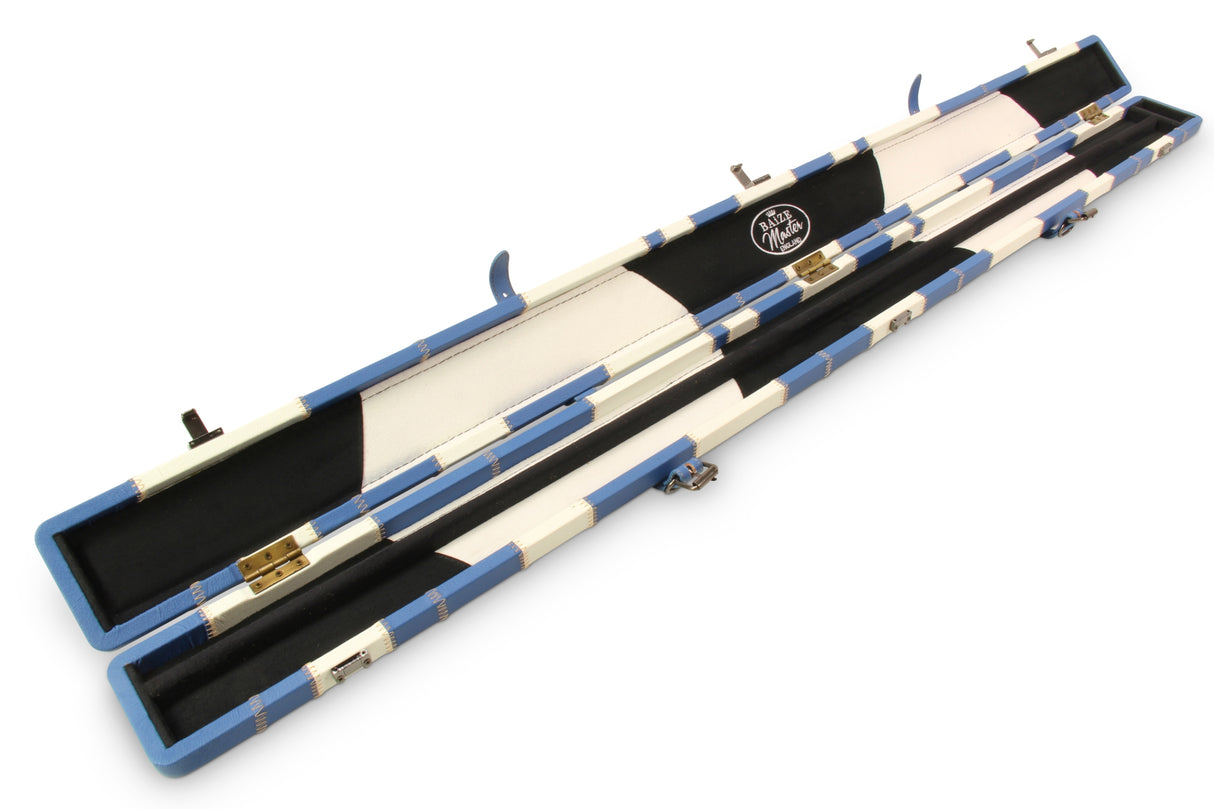 Baize Master 3/4 Luxury PATCH Snooker Pool Cue Case with Round Corners and Straps