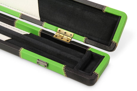 Baize Master 1 Piece PATCH Luxury Round Corner Snooker Pool Cue Case - Holds 2 Cues