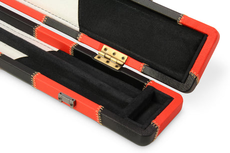Baize Master 1 Piece PATCH Luxury Round Corner Snooker Pool Cue Case - Holds 2 Cues