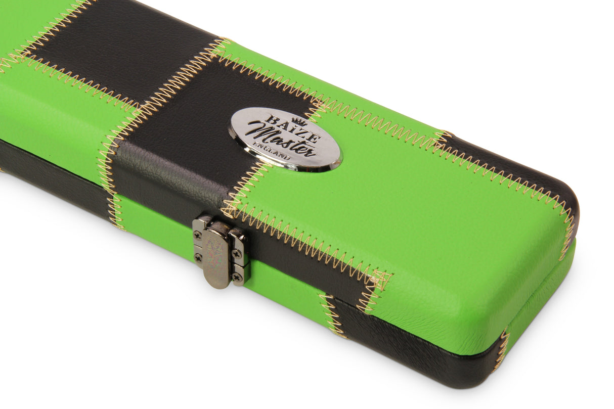 Baize Master 3/4 Luxury PATCH Snooker Pool Cue Case with Round Corners and Straps