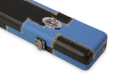 Baize Master 3/4 Luxury PATCH Snooker Pool Cue Case with Round Corners and Straps
