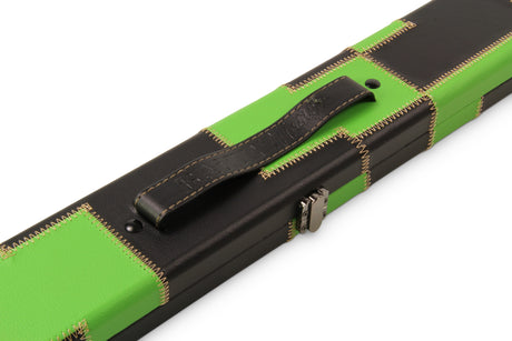 Baize Master 1 Piece PATCH Luxury Round Corner Snooker Pool Cue Case - Holds 2 Cues
