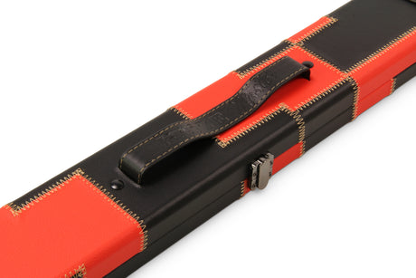 Baize Master 1 Piece PATCH Luxury Round Corner Snooker Pool Cue Case - Holds 2 Cues
