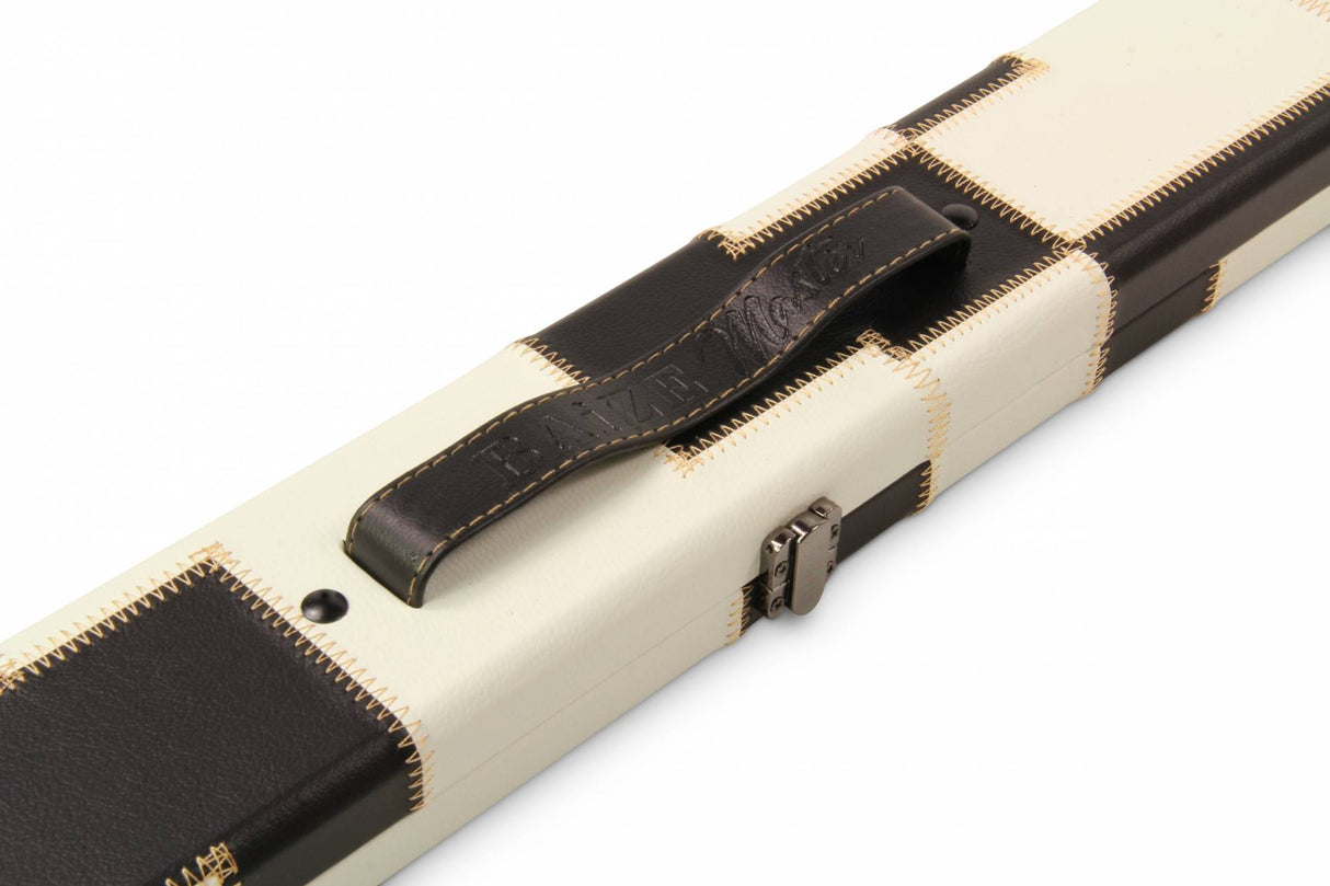 Baize Master 3/4 Luxury PATCH Snooker Pool Cue Case with Round Corners and Straps