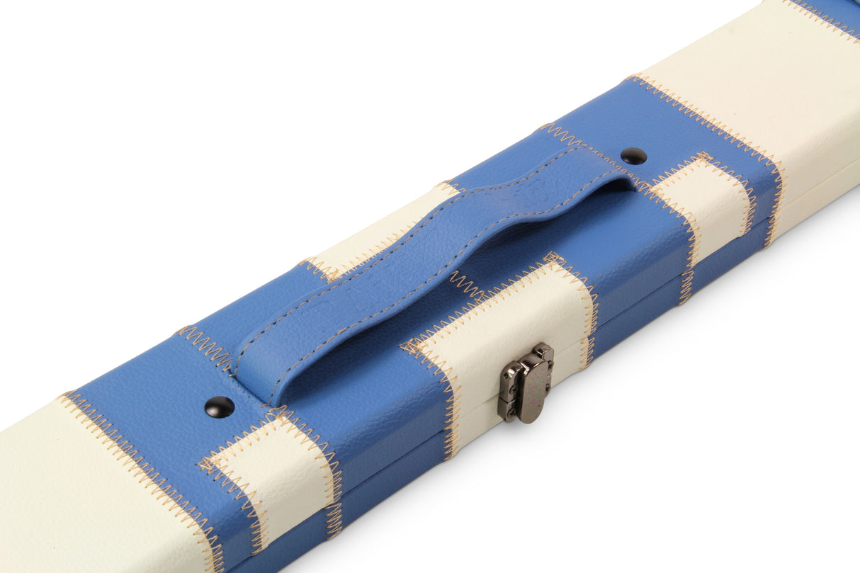 Baize Master 3/4 Luxury PATCH Snooker Pool Cue Case with Round Corners and Straps