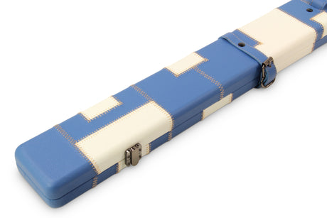 Baize Master 1 Piece PATCH Luxury Round Corner Snooker Pool Cue Case - Holds 2 Cues