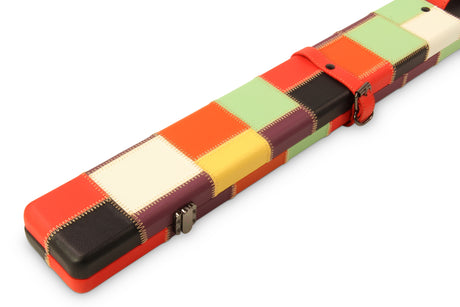 Baize Master 1 Piece PATCH Luxury Round Corner Snooker Pool Cue Case - Holds 2 Cues