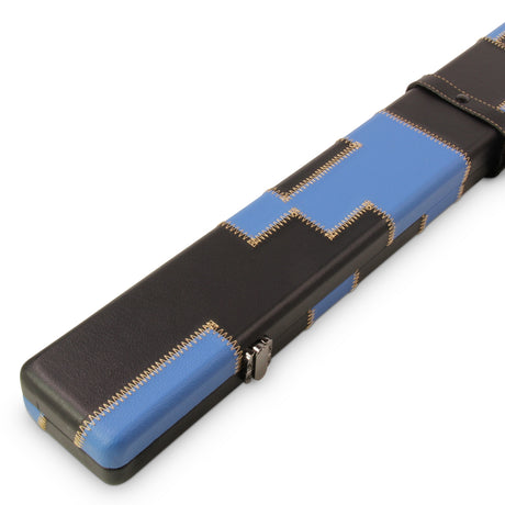 Baize Master 3/4 Luxury PATCH Snooker Pool Cue Case with Round Corners and Straps
