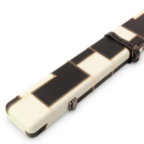 Baize Master 1 Piece PATCH Luxury Round Corner Snooker Pool Cue Case - Holds 2 Cues