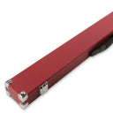 2 Piece Snooker Pool Cue Case with Reinforced Corners and Chalk Compartment