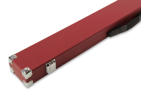 2 Piece Snooker Pool Cue Case with Reinforced Corners and Chalk Compartment