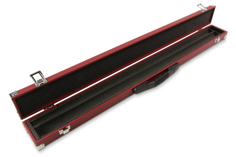 2 Piece Snooker Pool Cue Case with Reinforced Corners and Chalk Compartment