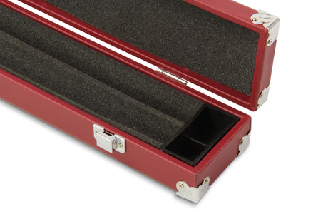 2 Piece Snooker Pool Cue Case with Reinforced Corners and Chalk Compartment
